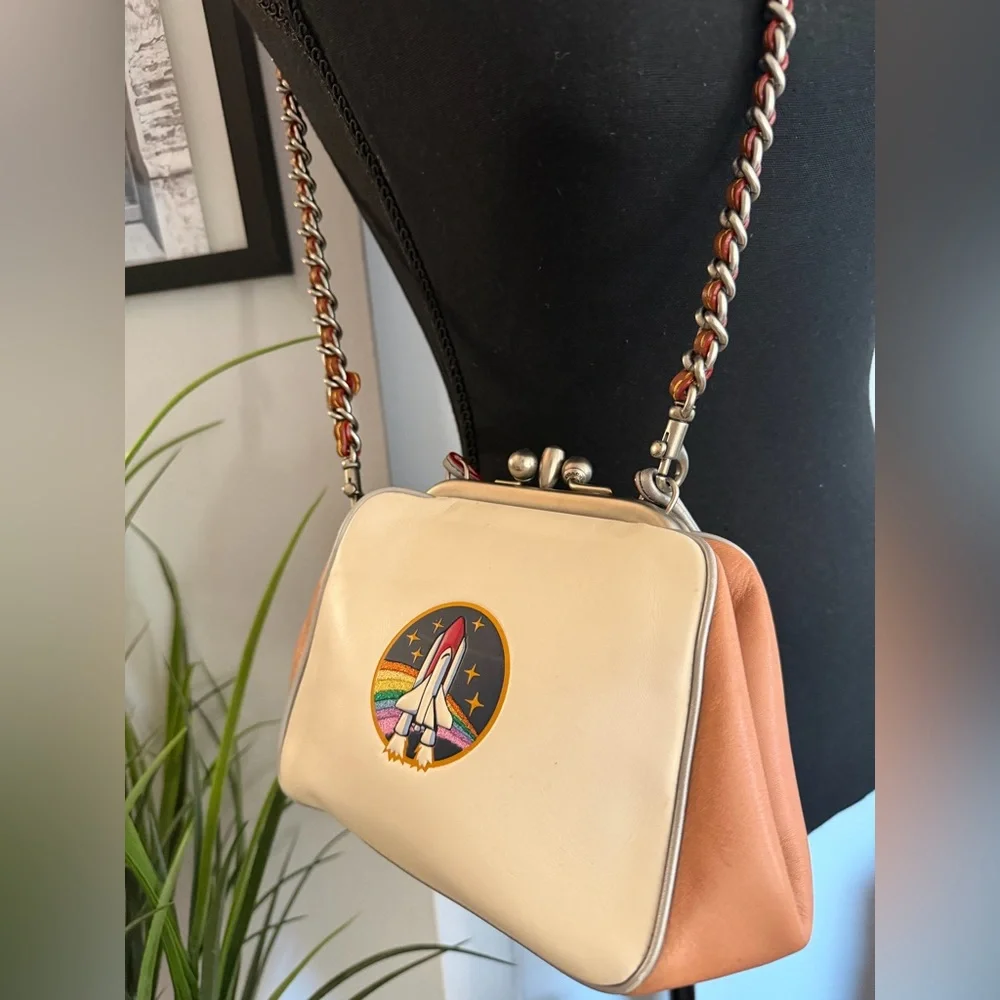Coach X NASA 1941 Space Rocket Kisslock Frame Bag - Picture 10 of 13